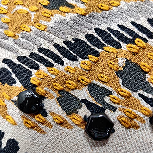Image of SAJAVAT HOME Cotton Printed Cushion Cover Exclusive Edition 18x18 INCHES Yellow and Cream (Pack of 1)