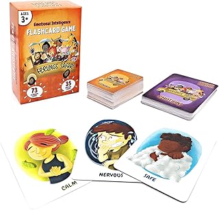 Feelings & Emotions Card Game for Kids - Developed by Occupational Therapist - Improves Emotional Intelligence - Can Be Used as Flashcards - 108 Cards - U.S. Company