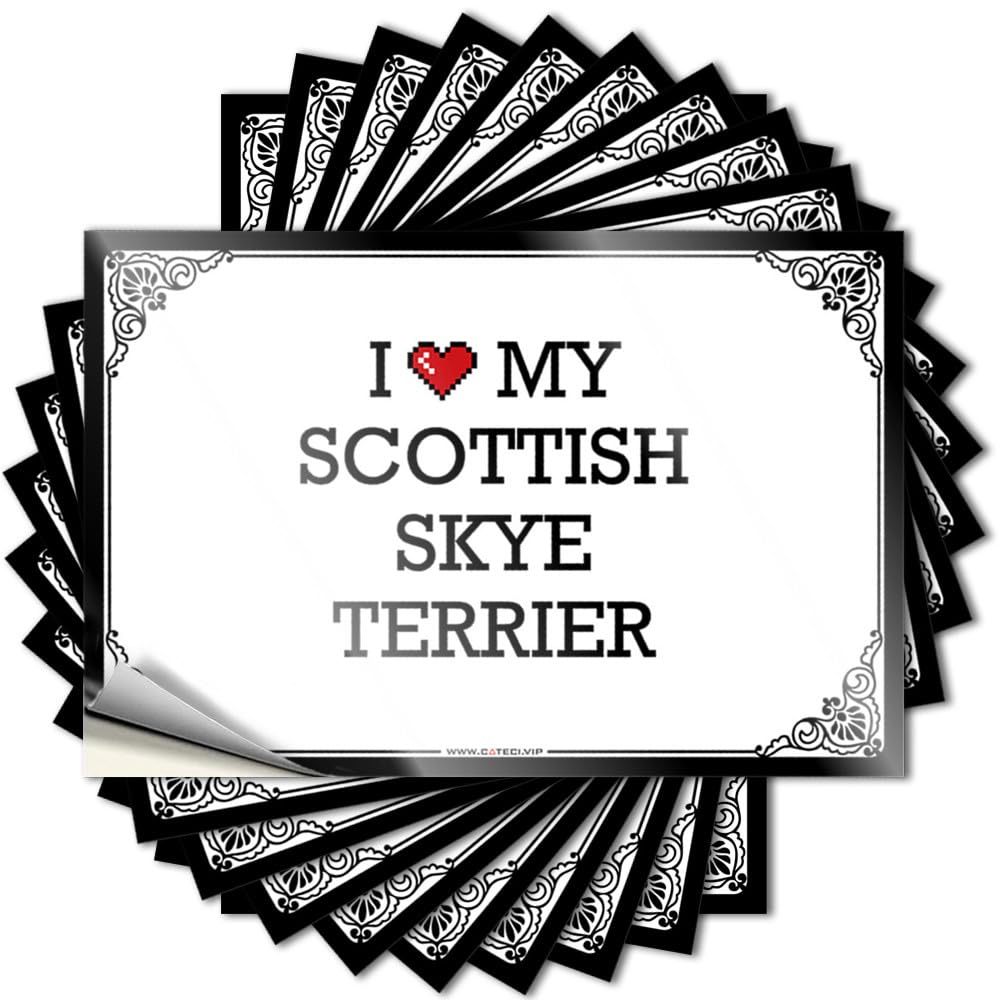 Fzfn Colour Quote - Western Cover I Love My Scottish Skye Terrier For Summer Farm(8X12cm)
