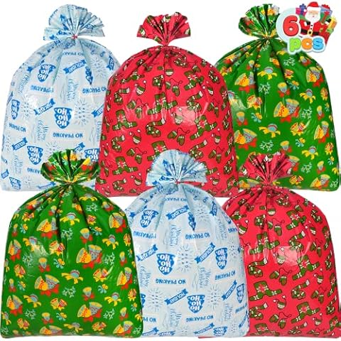 JOYIN 6 Stück Weihnachten Riesige Geschenktaschen Cover
