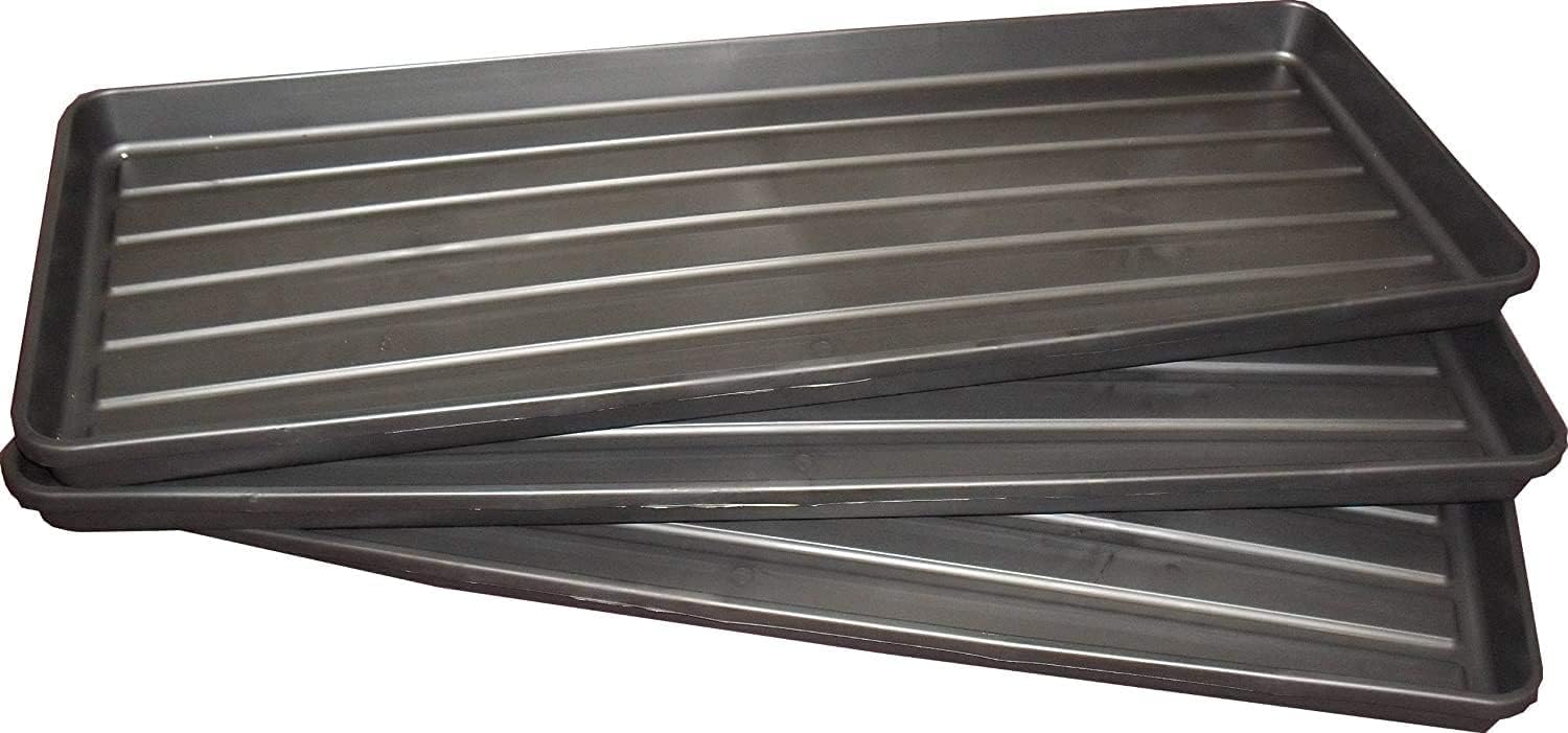 Whitefurze PLASTIC GROW BAG GROWBAG TRAY GARDEN PLANT WATERING TRAYS 1 2 4 5 10 PACK (2 Trays)