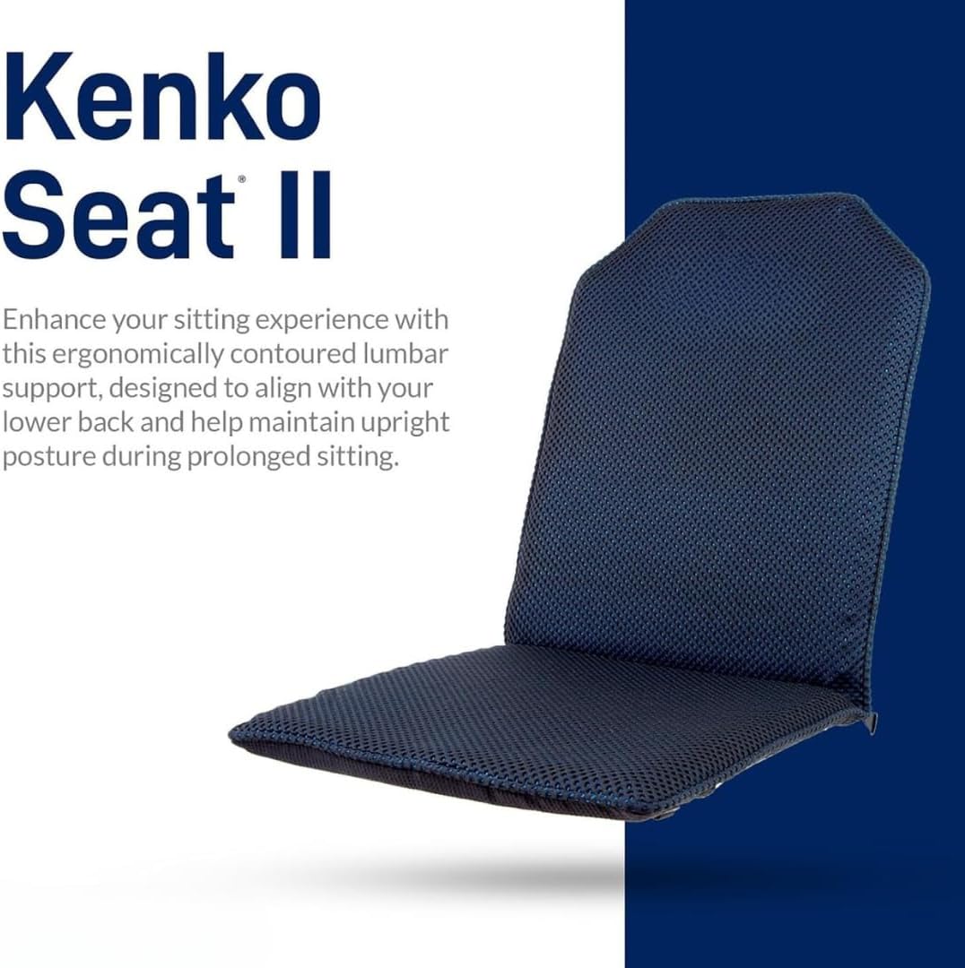 Office Chair Back Support Pad for Nikken Kenko Seat 1281, Magnetic Car Lumbar Support for Upright Posture, Computer Desk Chair Pad, Portable Magnetic Cushion for Sitting, Breathable & Lightweight
