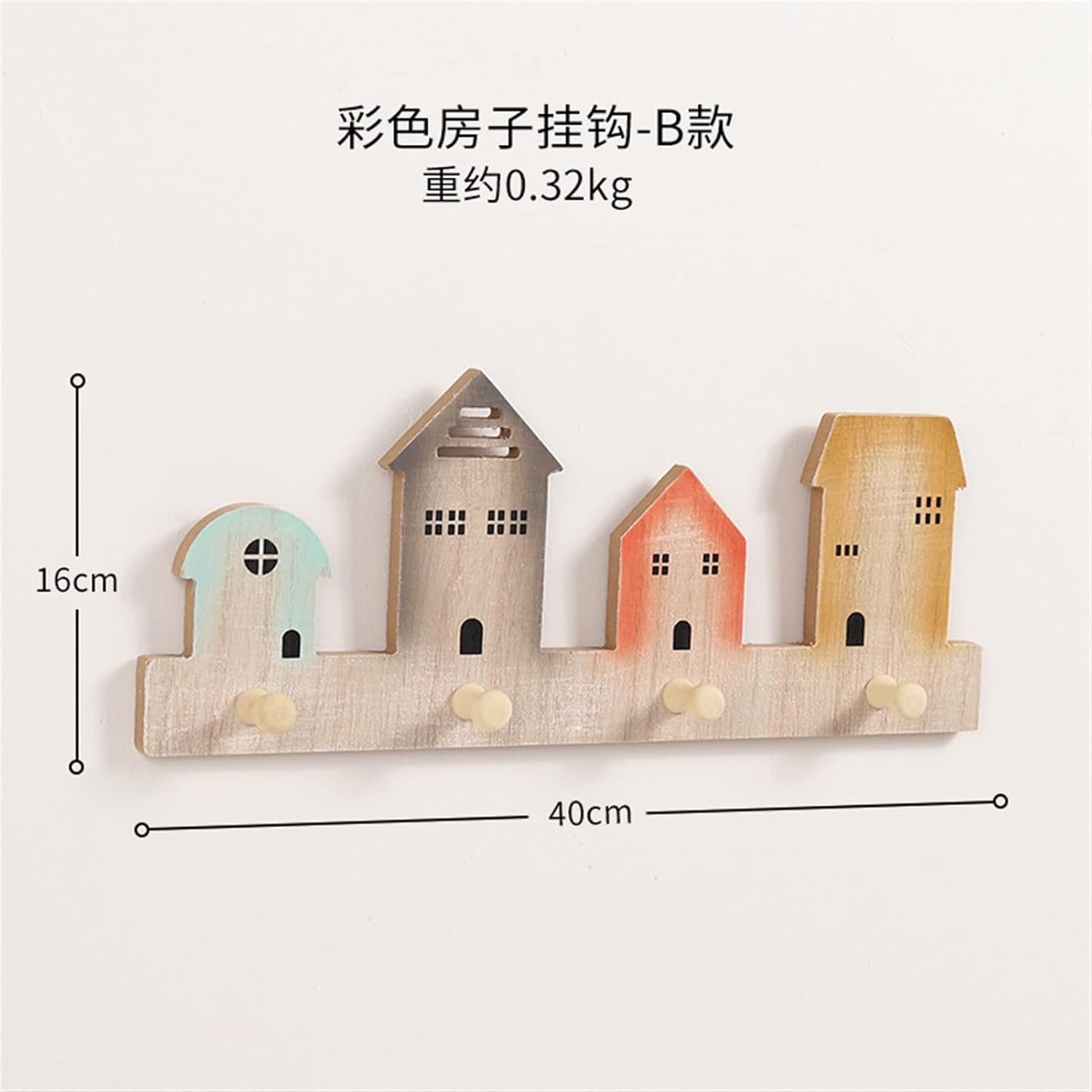 Wooden Coat Hanger Wall Hook Home Decorative Clothes Hangers Key Holder Key Hanger Wall Shelf Towel Hooks Coat Rack Hook