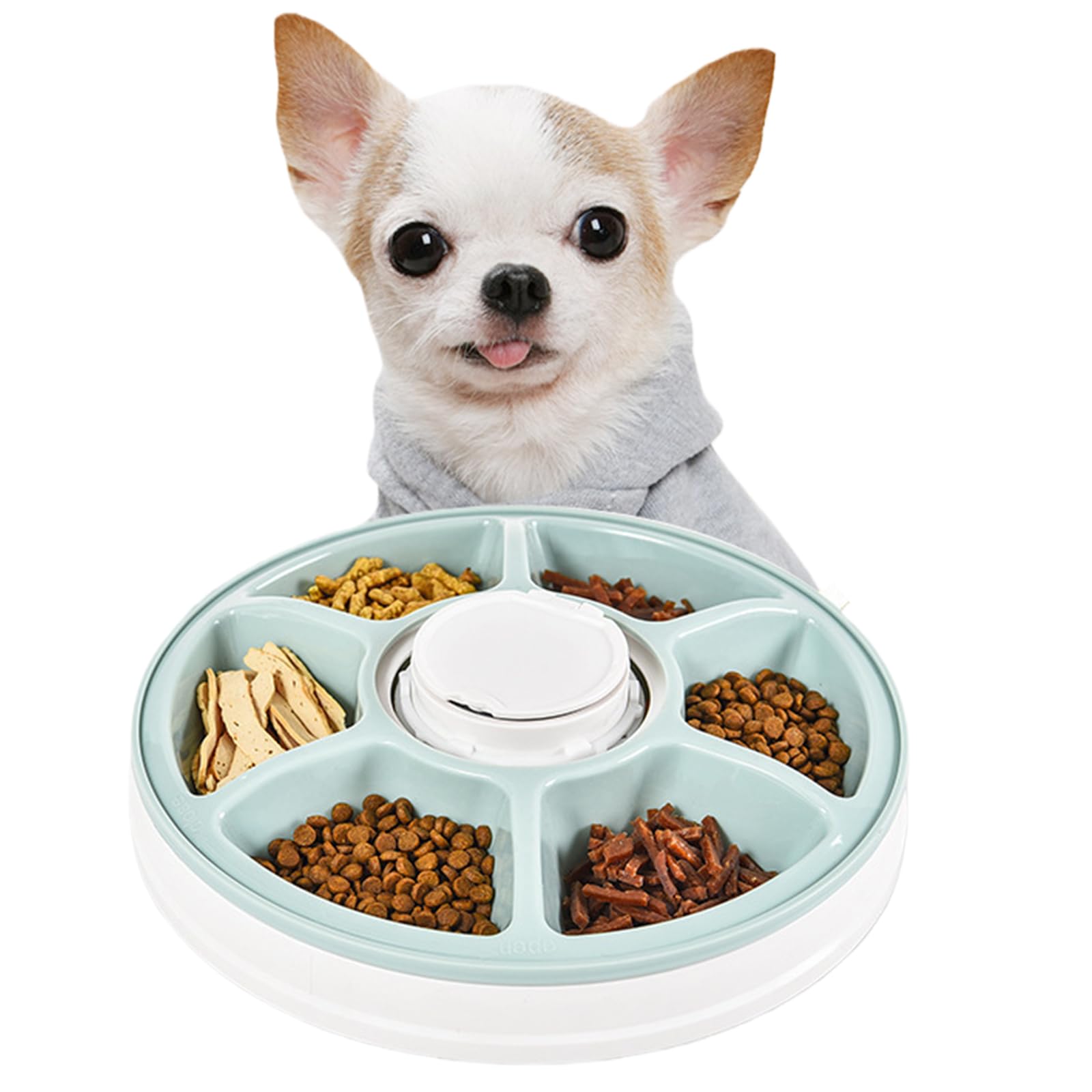 Distributeur Croquettes Chat Automatique, avec Batterie et Minuteur, Distributeur de Croquettes pour Chat avec Refroidissement, sans Fil pour Nourriture Sèche et Nourriture Humide