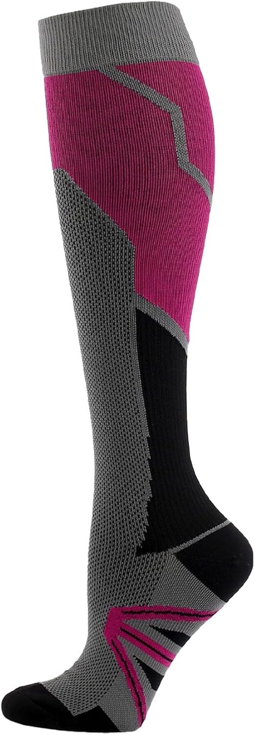 Knee High Socks Athletic Running Casual Compression Socks for Women Girls Long Tube Socks Cotton Thigh High Socks
