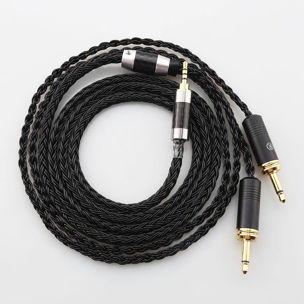 16 Core 7N OCC Replacement Earphone Cable Compatible with Focal Elear Elegia Clear Stellia Celestee Headphones (B16Foca2.5)