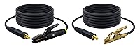 Vista 8 de SÜA - Conjunto de cables de soldadura de 300 amperios - Conector de terminal - Cable de cobre 100% AWG # 1 (25 pies cada plomo)