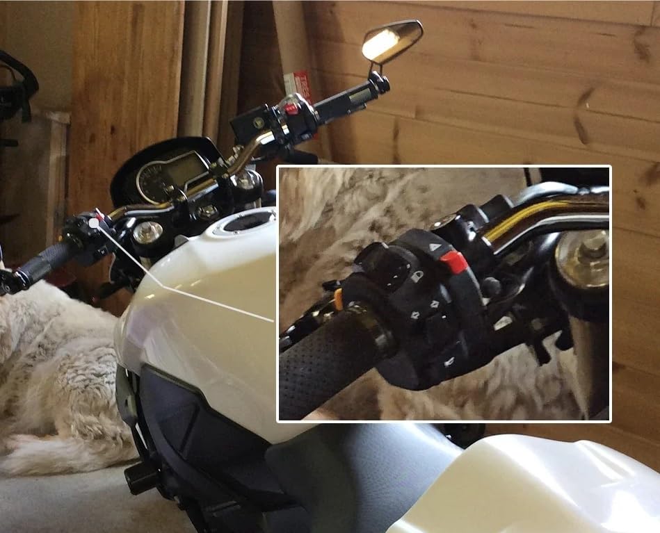 Interrupteurs de moto étanches avec commande de klaxon danger et clignotant - 5