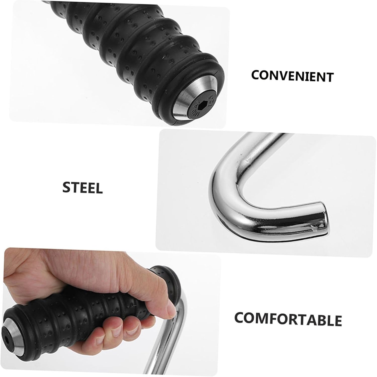 2pcs Cable Machine Handles Dumbbell Handle Fitness Equipment for Gym Hook