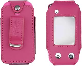 caseroxx Funda de piel con clip para cinturón para Nokia HMD 2660 Flip, Barbie Phone en color rosa – Funda para teléfono móvil con ventana y clip para cinturón de piel auténtica, ideal para el trabajo