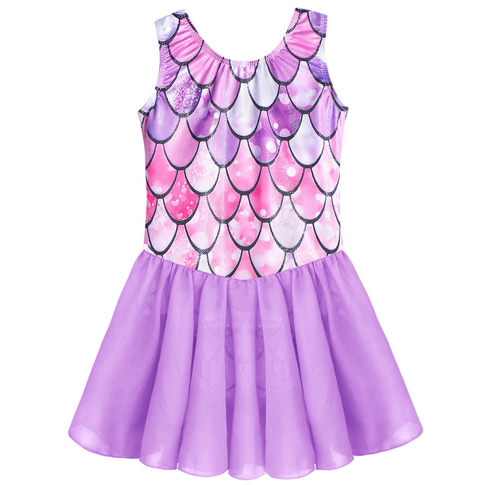 Buy Skirted Leotards for Girls Gymnastics Ballet Dancewear Sparkly