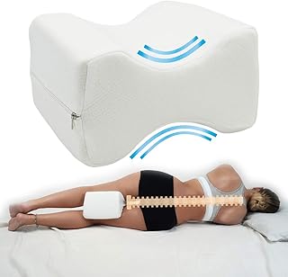 Coussin Relève Jambes Orthopédique Oreiller Genoux Genou Pour Dormir Ergonomique Pour Les Hanches Avec Mousse a Mèmoire Soulagement De la Sciatique