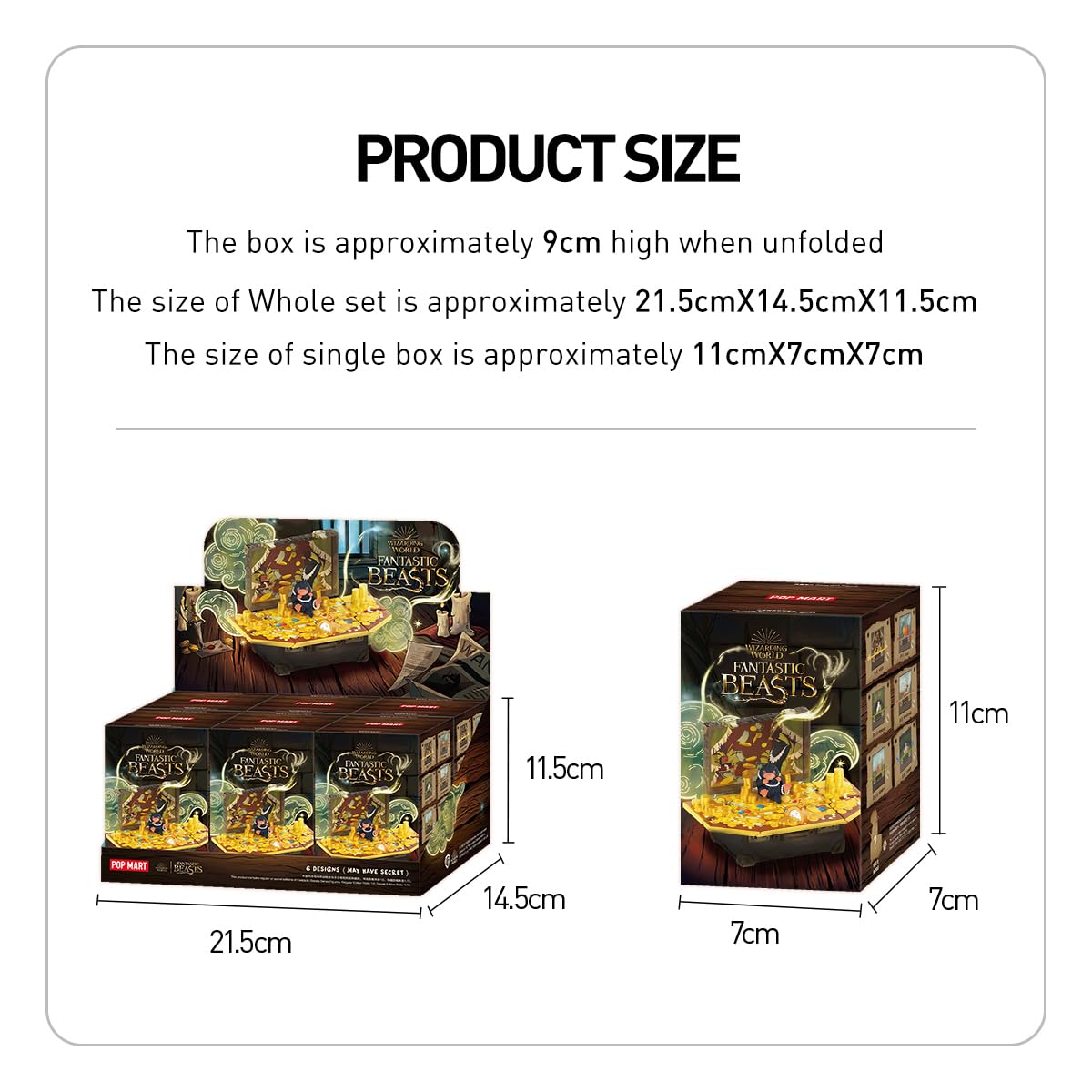 POP MART Fantastic Beasts Series Whole Set（1Boxes） 2.5 inches
