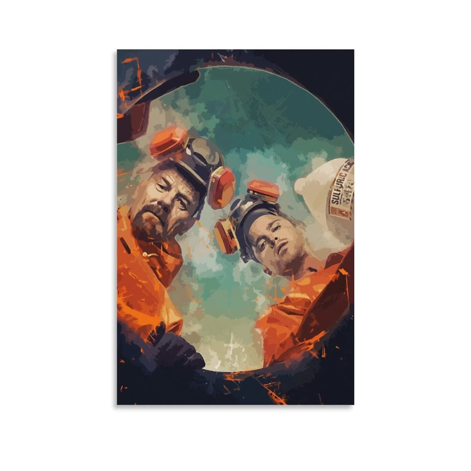 Breaking Bad tableau toile pour decorer un grand mur de salon vide 60x90cm