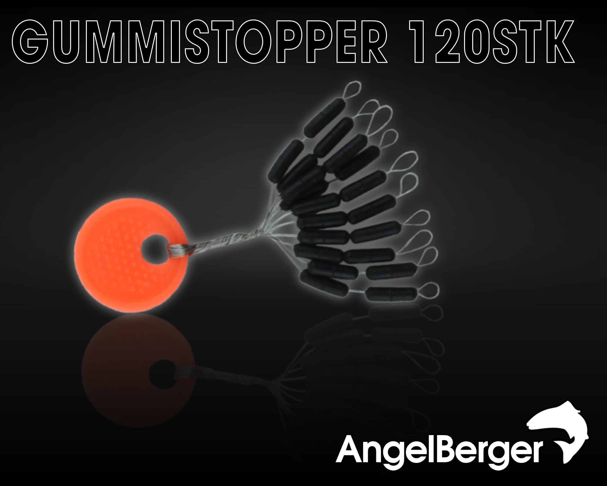 Angelshop Berger - Juego de anillas para cebo (silicona)