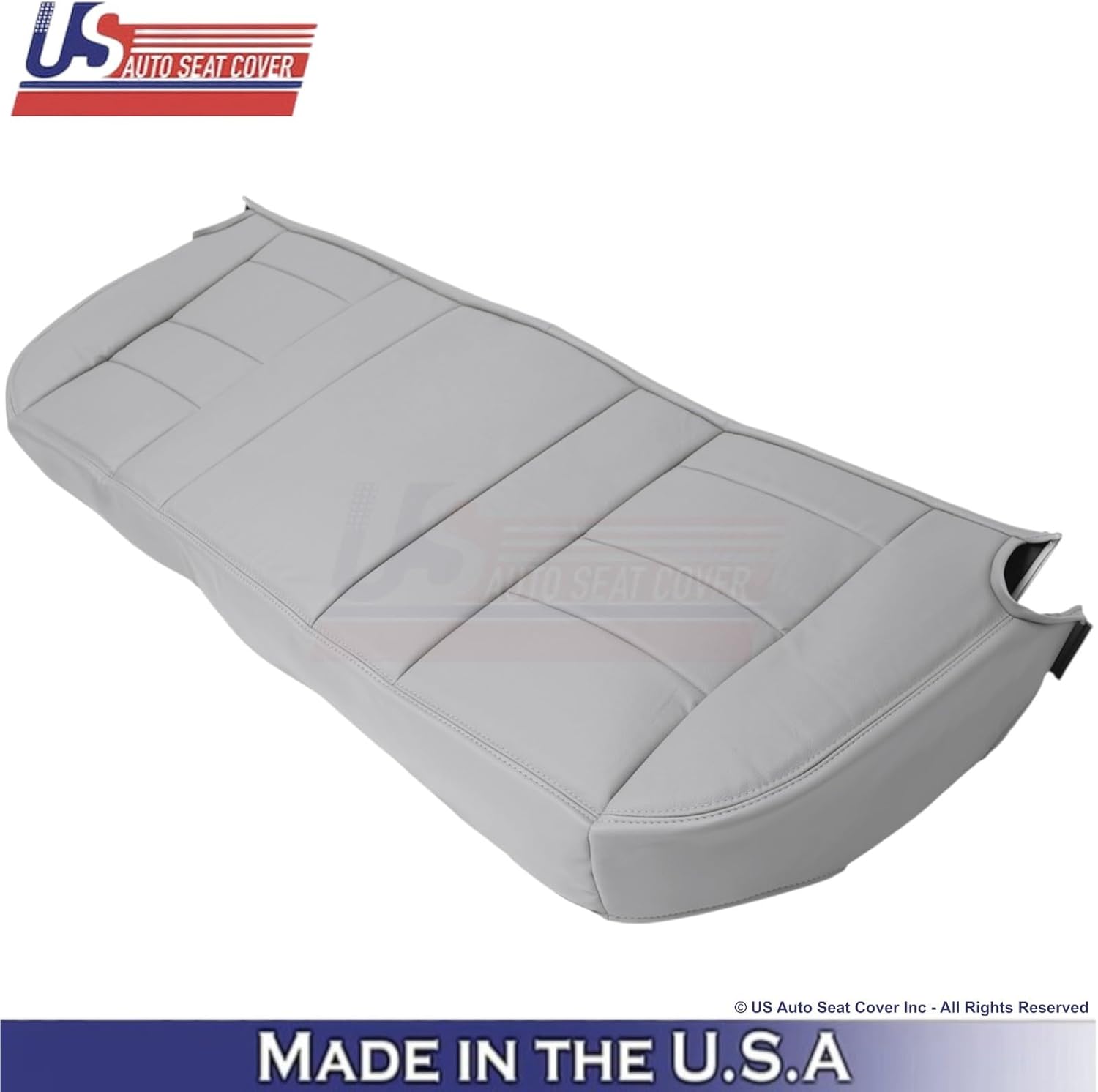 2003-2007 fits Ford F250 F350 Lariat Genuine Leather Rear Bench Seat Covers Gray