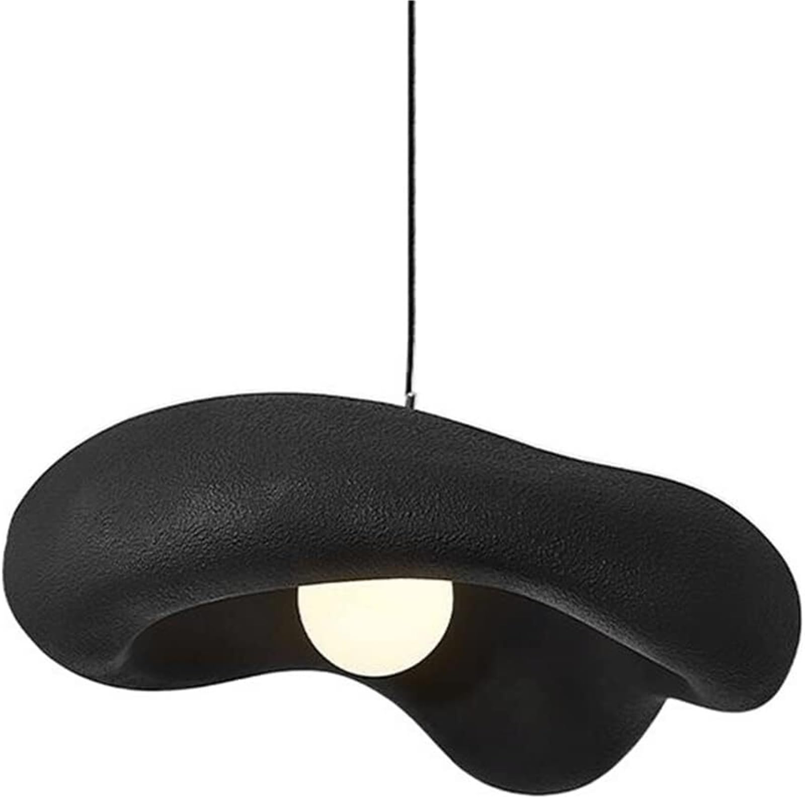 KHUKHU LED Modern Chandelier, Creative Shape Hanging Lampshade, E27 Light Fixture, Retro Style Lamps and Lanterns, 60cm Diameter Chandelier(Dark)