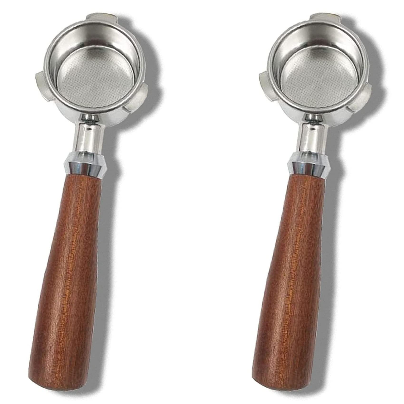 Hndhbfgrt 2pcs 54mm Bottomless Portafilter for Express BES870XL BES870BSXL BES878BSS BES880BSS BES840XL