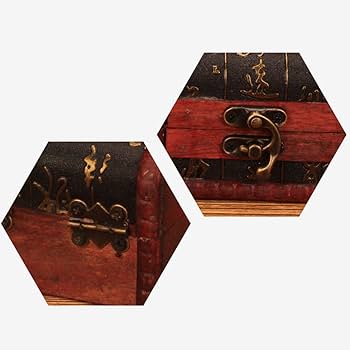 Amazon.co.jp: 宝箱 収納ボックス 小物入れ アクセサリー レトロ