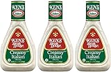 Ken's Steak House Creamy Italian Dressing, 16 Fl Oz (Pack of 3)