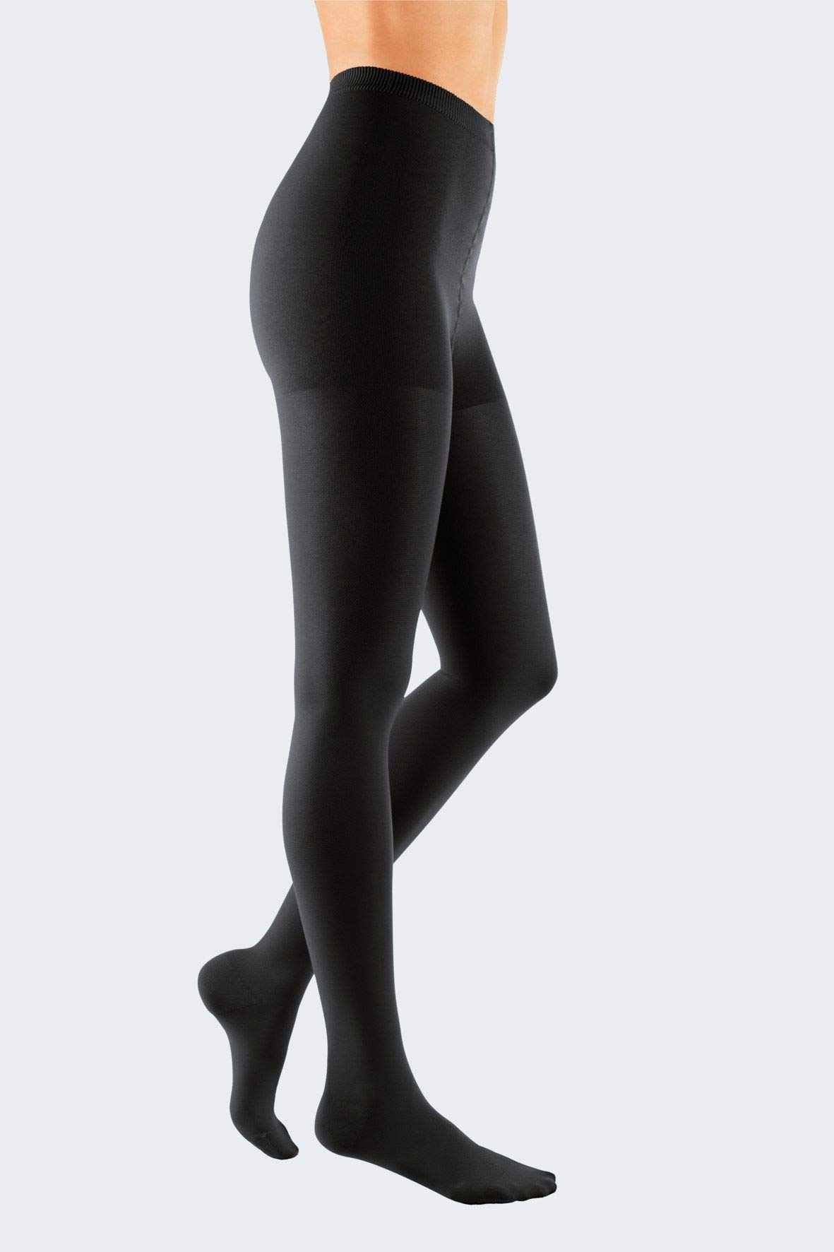 Medi DuoMed Soft Class 2 Compression Tights: Black, M, Closed Toe