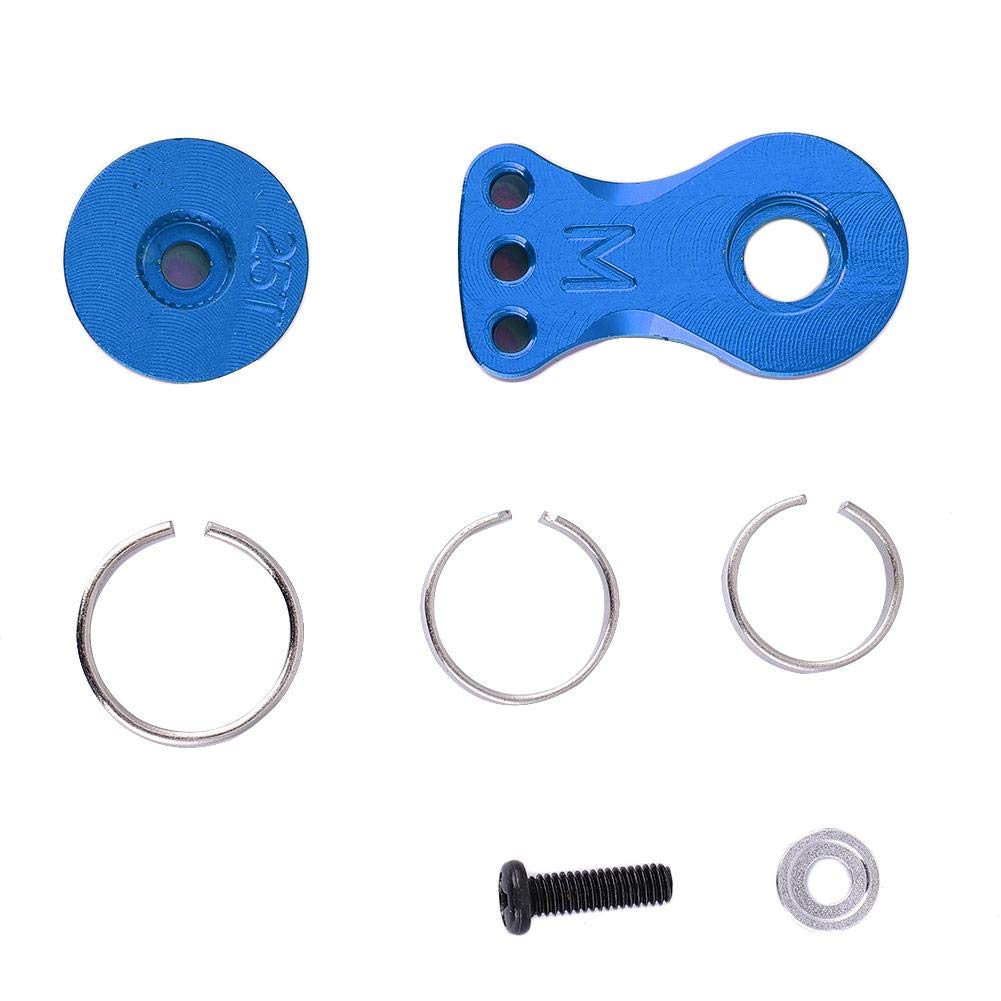 Buffer Ring Gear Arm, 25T Steering Servo Horn Arm for 1/10 1/8 RC Vehicle (M Model) (Blue（N10221NB）) Servo Saver 25T Model Toy