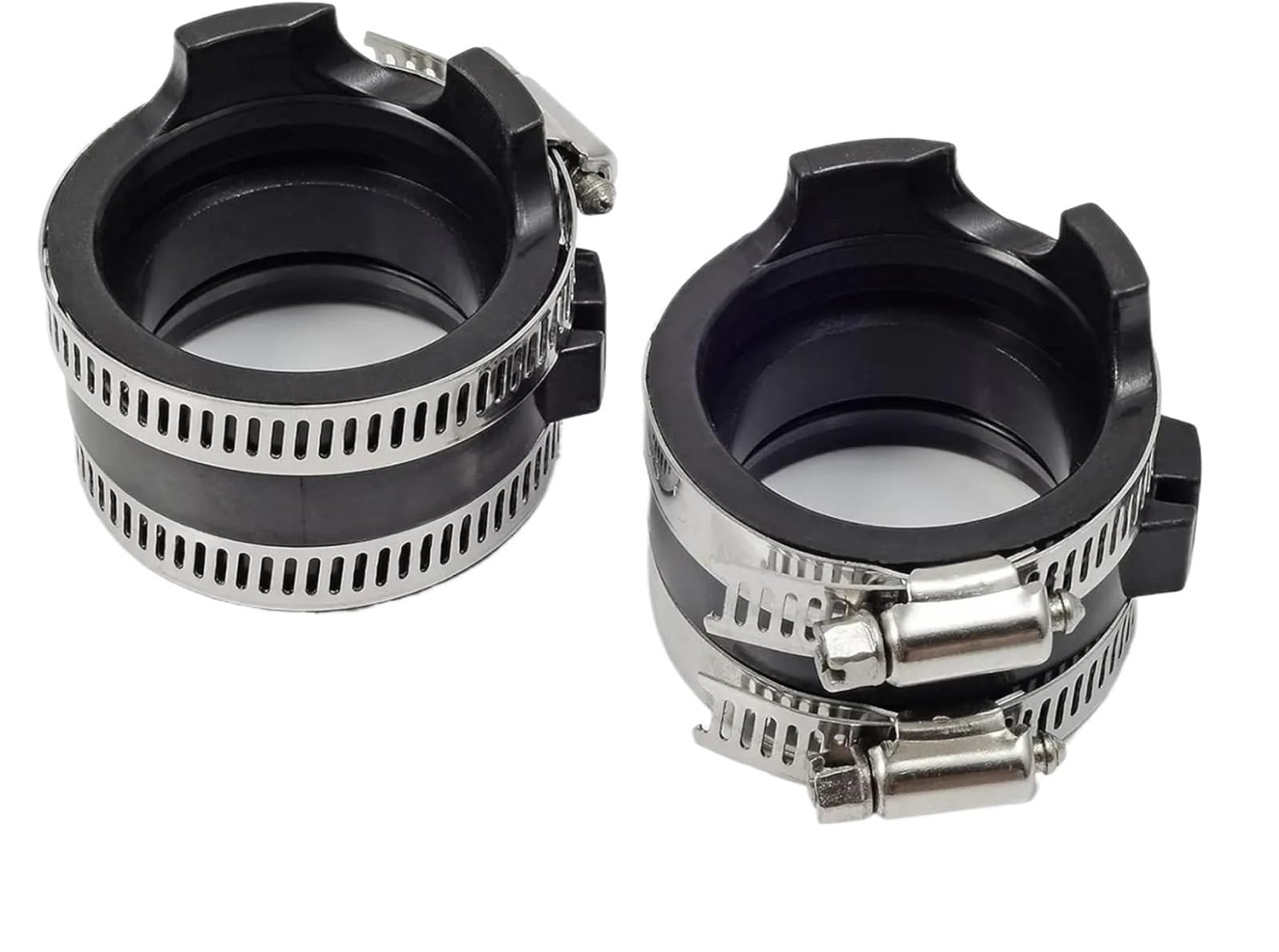 Flexible PVC Pipe Coupling 2pcs Motorcycle Carburetor Intake Manifold Boot