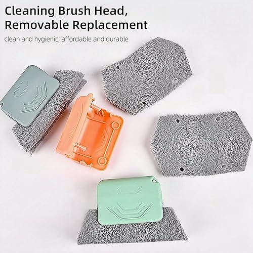 Miniatura 6 de Limpiador Mágico de rieles de ventana, juego de herramientas de cepillo de limpieza de ranura de ventana mejorado 2024, juego de herramientas de