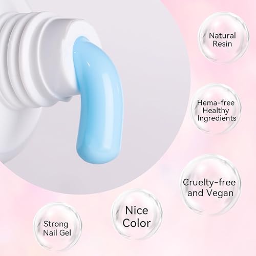 Vista 231 de Makartt - Gel de uñas de polietileno, 1.7 oz (50 ml), constructor, extensión, fortalecedor, gel de color duro, multifuncional, larga duración, fácil