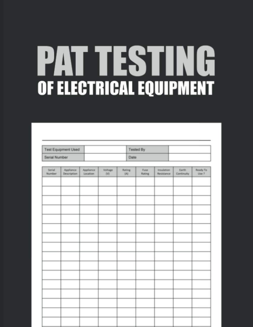 PAT Testing of Electrical Equipment: Portable Appliance Testing Certificate - Pat test certificate book - Appliance Register - Testing of Electrical ... Safety Certificate ( Pat Testing Log Book )