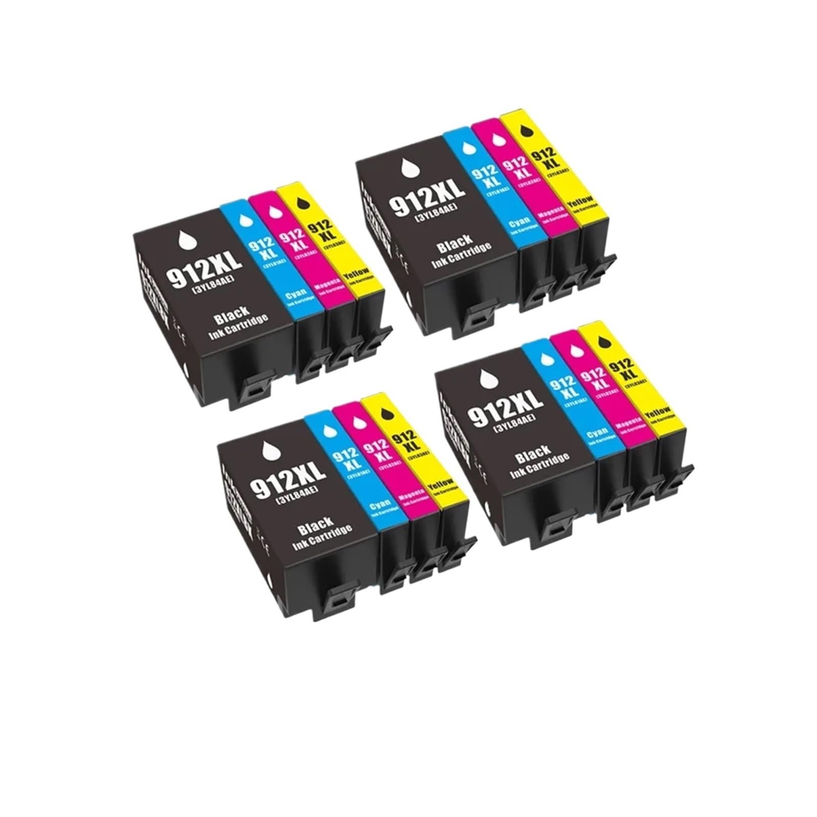 Cartuccia d'inchiostro 912 912XL, compatibile con HP, OfficeJet Pro
