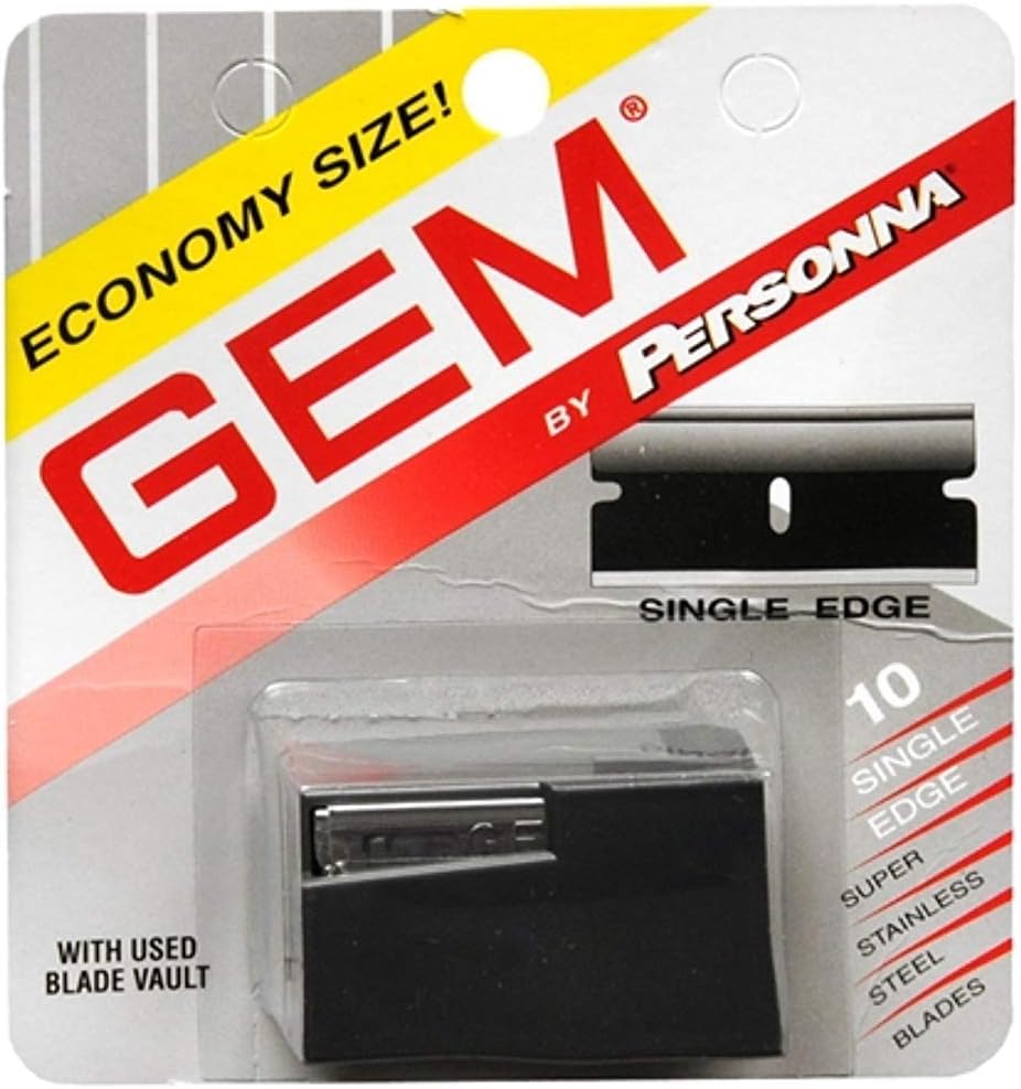 Gem Stainless Steel Single Edge Razor Blades 10 Ea (Pack Of 2)