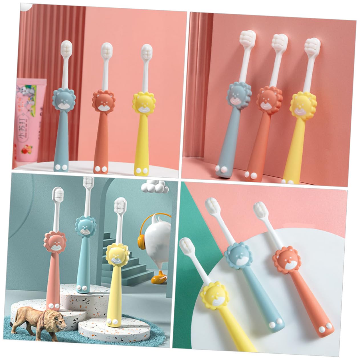 Healvian 12 Pz Spazzolino Da Denti Per Bambini Wanmao Spazzolino Manuale Spazzolino Per La Pulizia Profonda Extra Aspirazione Portatile Pp Bambino Che Fa i Primi Passi Prodotti Per Bambini