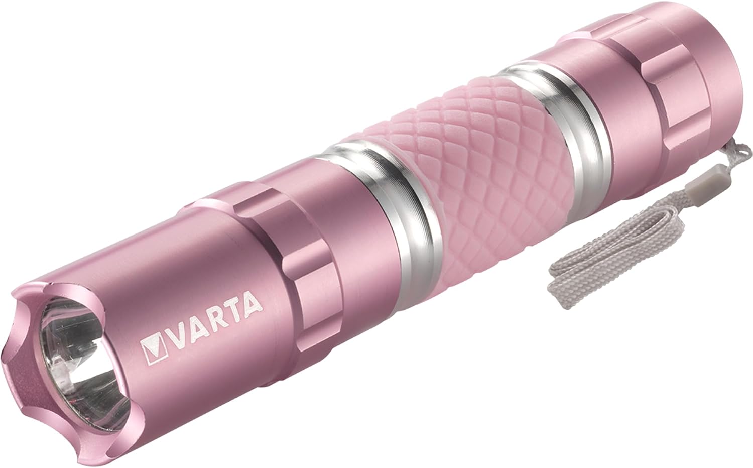 Varta 0.5 Watt Led Lipstick Light Incl. 1X High Energy Aa Battery Lipstick-Shaped Flashlight Handbag Light Key Chain Key Fob Flashlight for Handbags, Shopping Bags and Backpacks