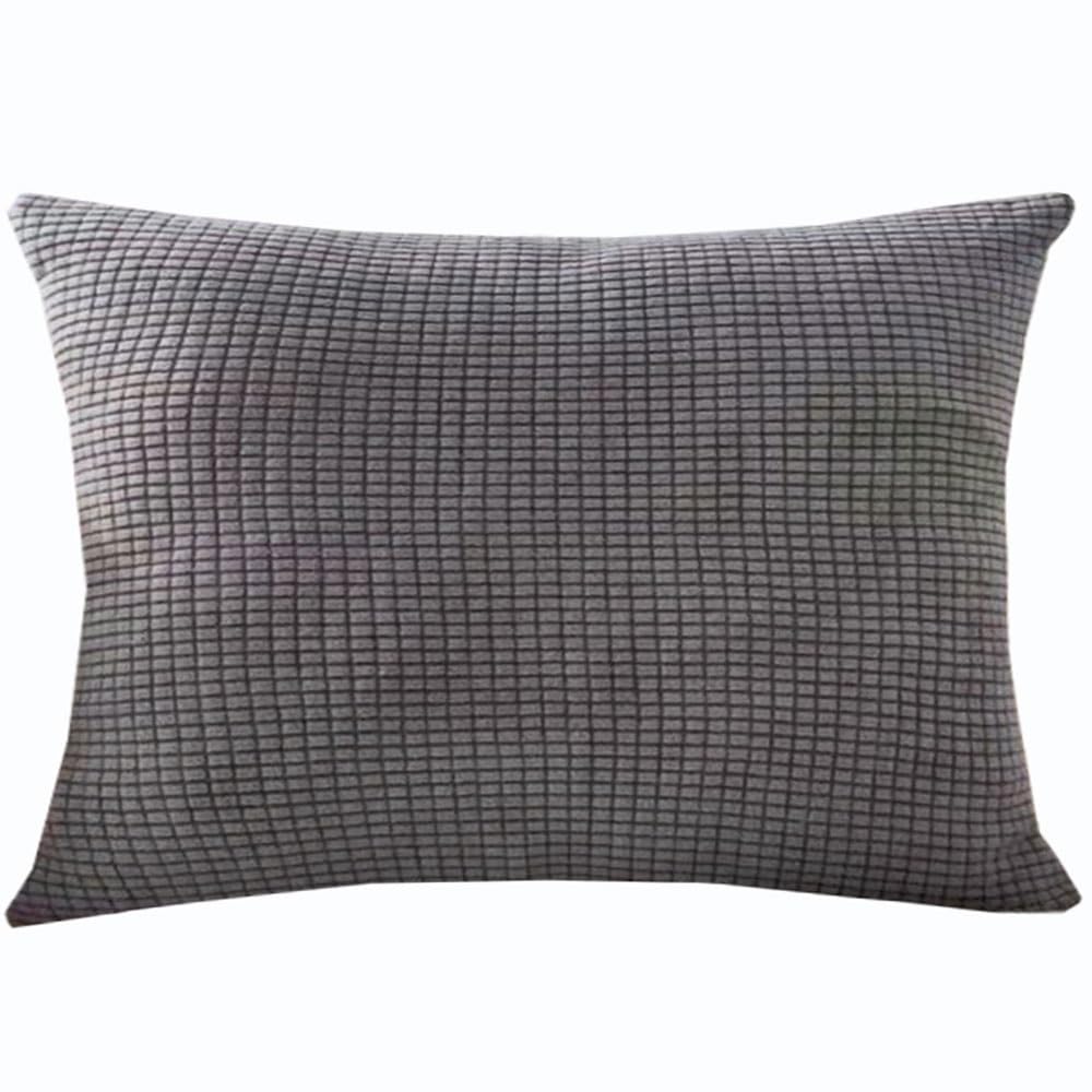 Swj-Swjssb Dark Grey Super King Size Pillow Cases,Square Extra Large Cushion Covers 90X90,70X70,80X80 Cm Soft Stretch Pillow Cover With Invisible Zipper Decorative Pillowcases For Sofa Couch(,40X60 Cm (1Pc))