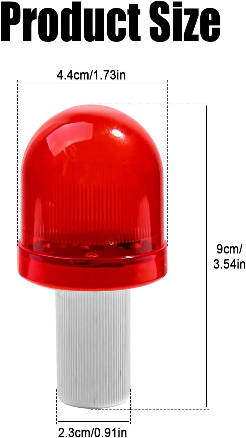 10PCS LED Traffic Cone Lights 360 Degree Emergency Flashing Light 3 Flashing Modes for Collapsible Cones Traffic Safety and Emergencies