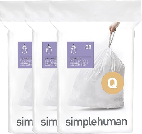 Simplehuman Code C Bolsas de basura con cordón ajustable