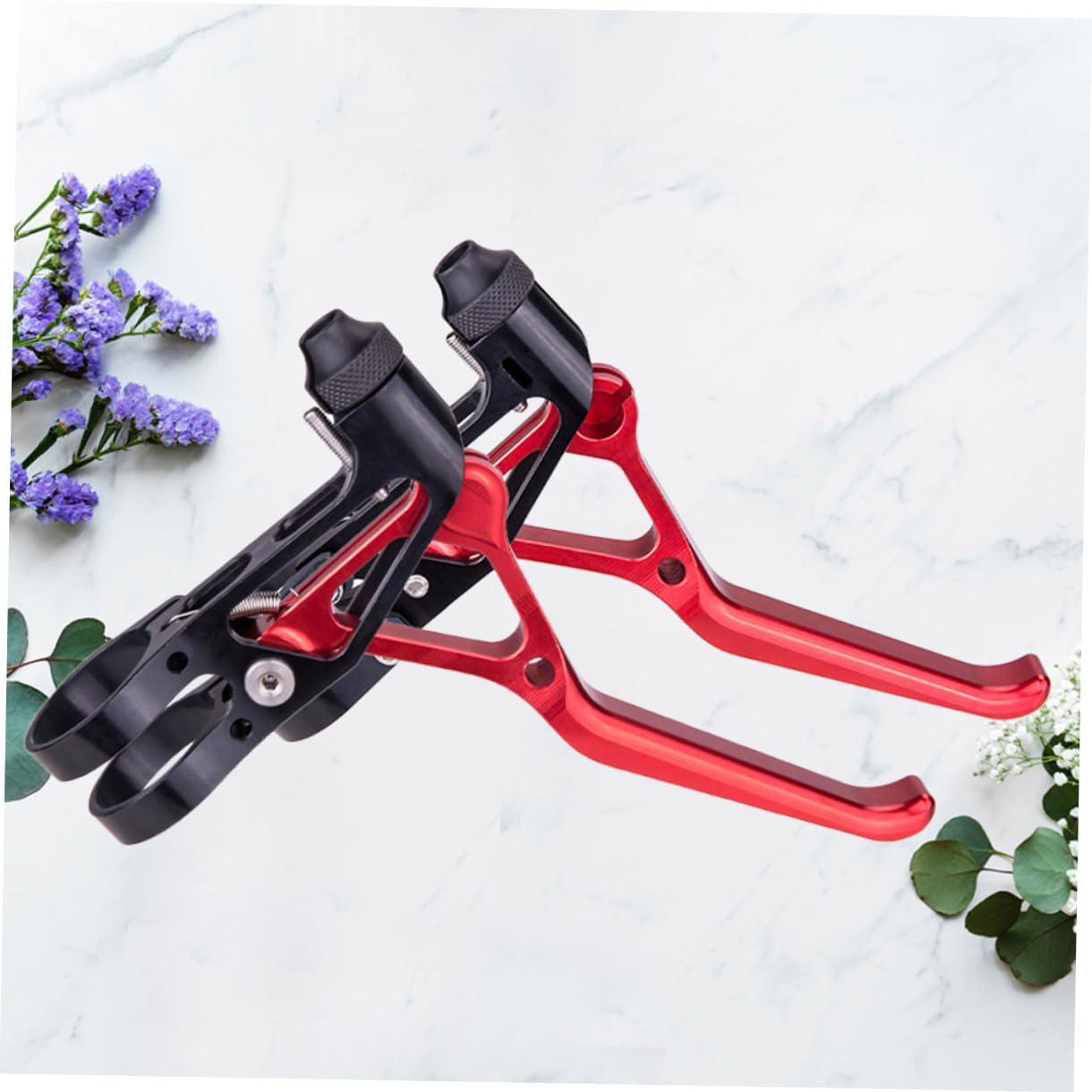 1Par Bicicleta de Aleación de Aluminio Cnc Mango de Ergonómico y Duradero Negro