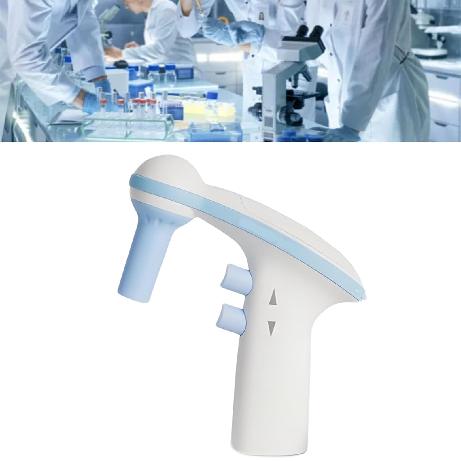 Controlador de pipeta eléctrica para laboratorios, rango de 0,1 a 100 ml, modos duales de gravedad y drenaje de energía, perfecto para diagnósticos clínicos y aplicaciones de investigación