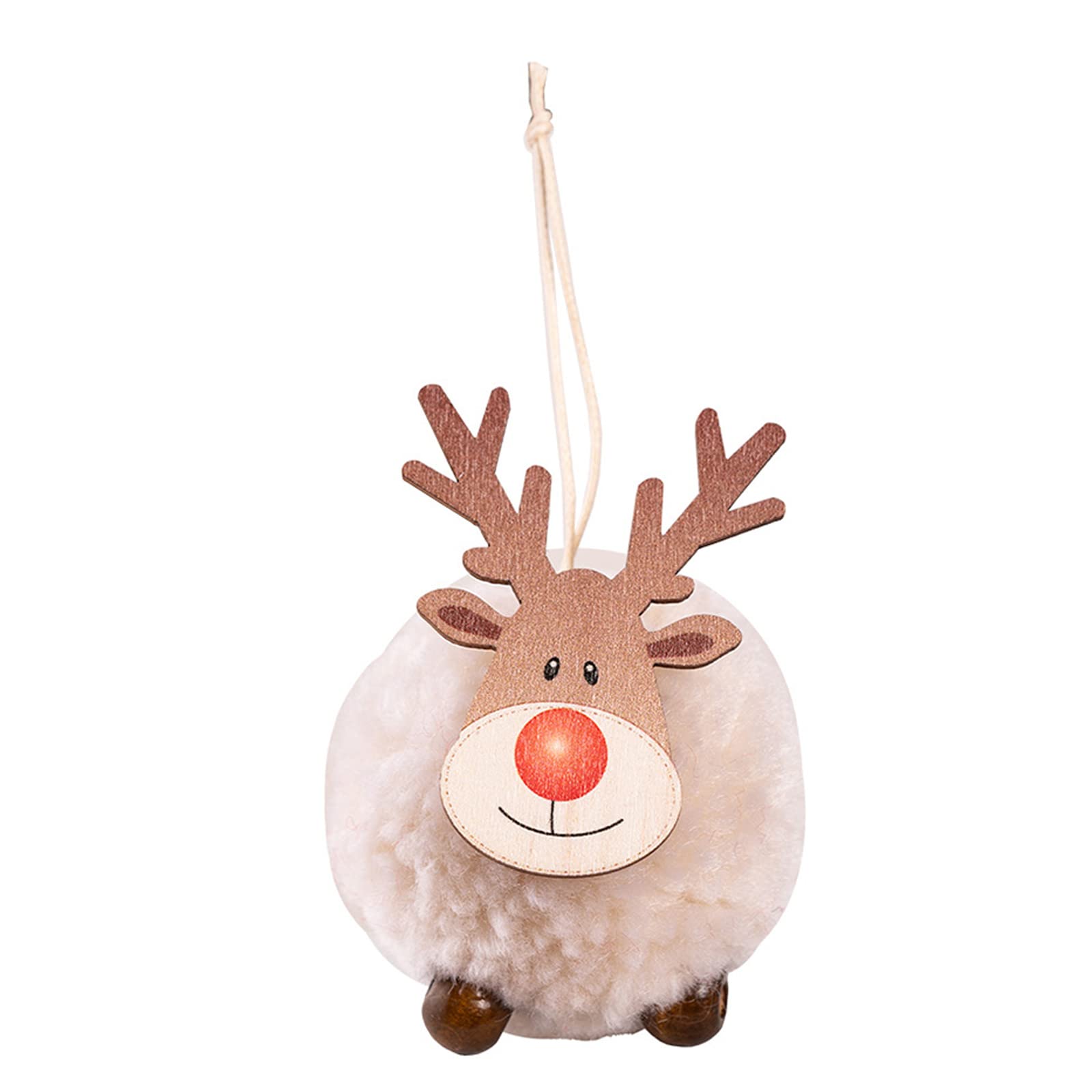 Buxuaaaa Christmas Elk Pendant Christmas Tree Pendant Holiday Hanging Ornament for Tree Fireplaces Hanging Decorations Decorations Ornament Novelty Santa-claus Climbing Rope