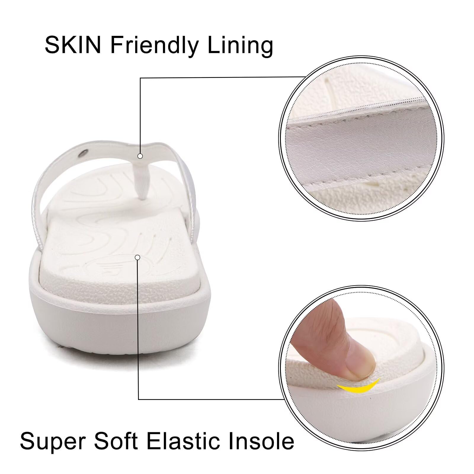 jiajiale Infradito Donna Moda Ortopediche Estive Comode Pelle Supporto Arco Plantare Flip Flop Doccia Spiaggia Piscina Aperte Mare Leggere Eleganti Ciabatte Antiscivolo Gomma Suole