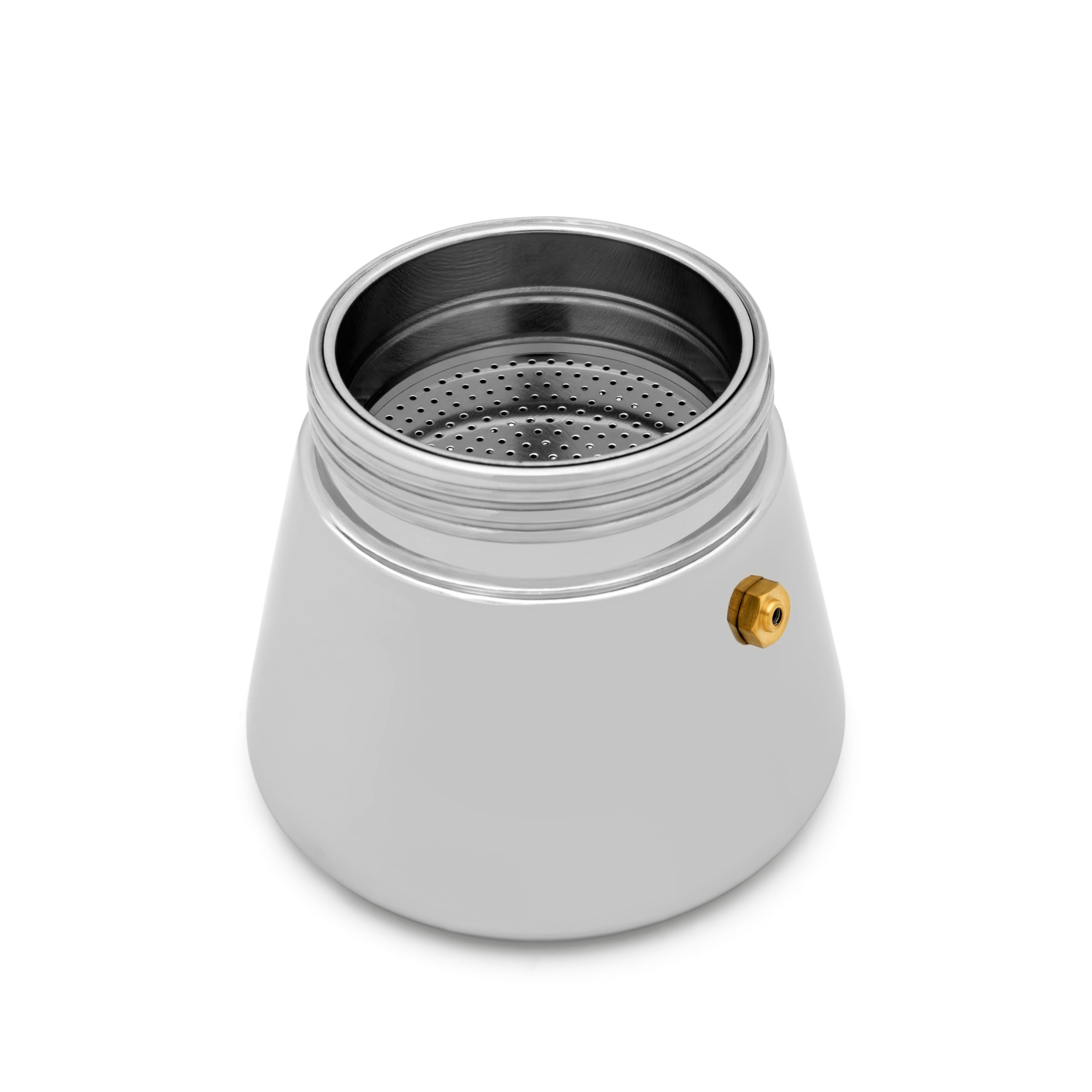 Leopold Vienna Espressokocher Induktion Edelstahl Kaffeezubereiter mit Edelstahl-Filter für 4 Tassen Espresso - für besten Kaffeegenuss