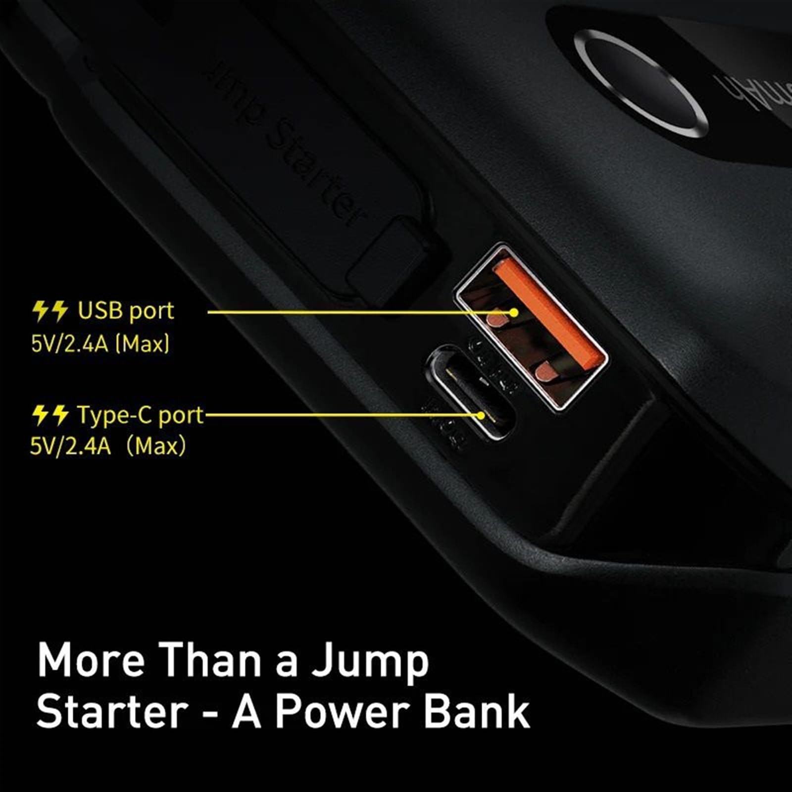 Rozrusznik samochodowy Power Bank 10000mAh przenośny akumulator samochodowy 12V urządzenie do automatycznego rozruchu 1000A awaryjny rozrusznik samochodowy