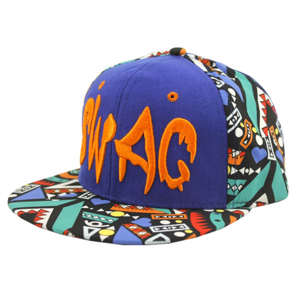 Bayto Fashion New Snapback Hats Unisex SWAG Floral Baseball Cap Sapphireblue Cotton Bboy Hat