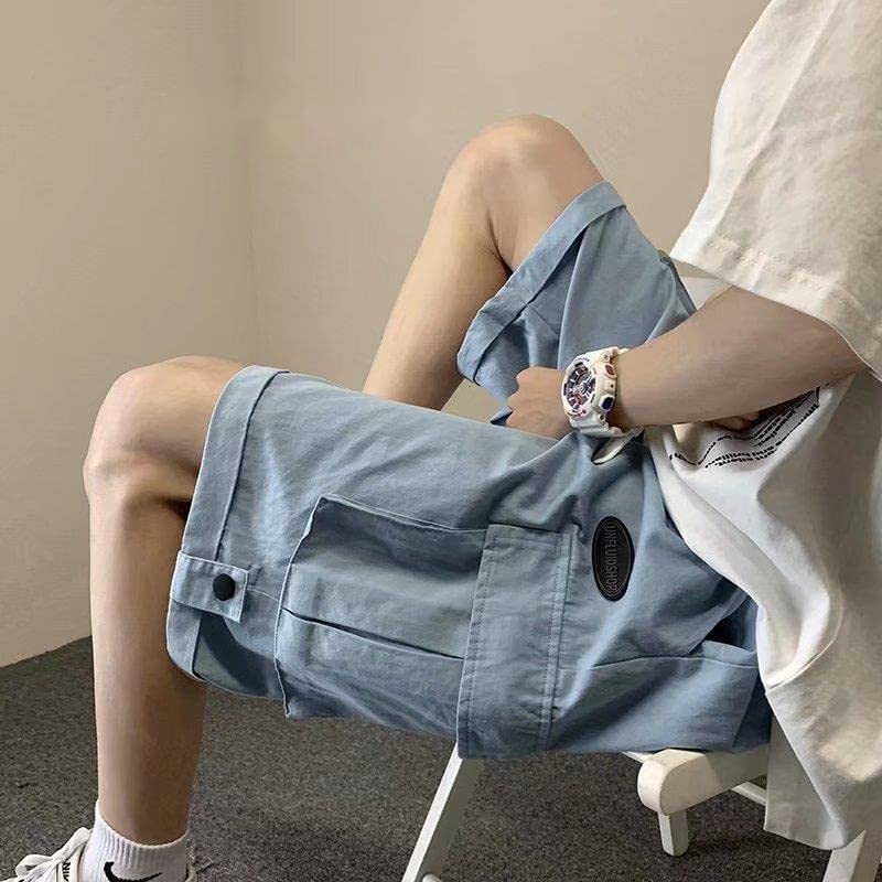 Short cargo d'été ample pour homme résistant avec poches XL noir - 2