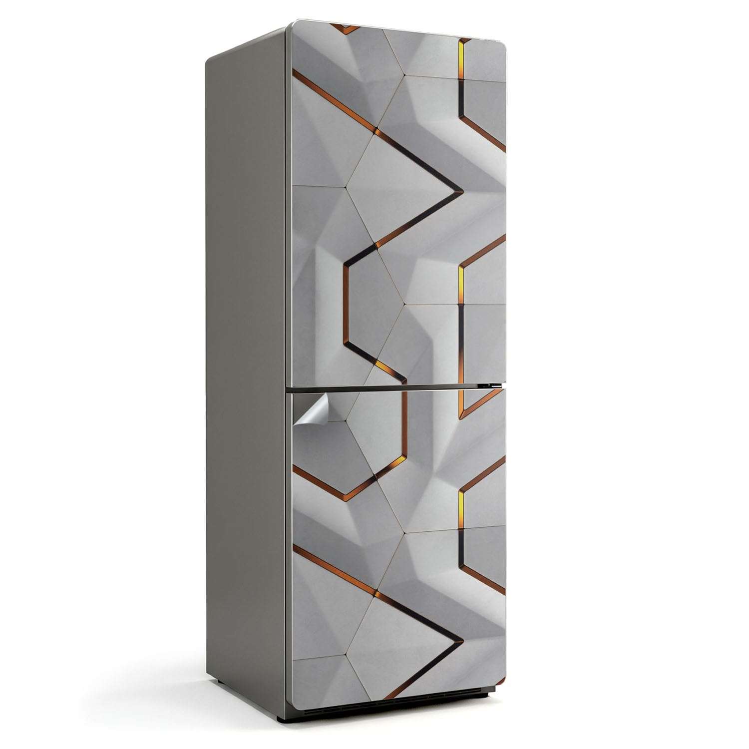 Décoration frigo haut de gamme avec sticker de protection 3D