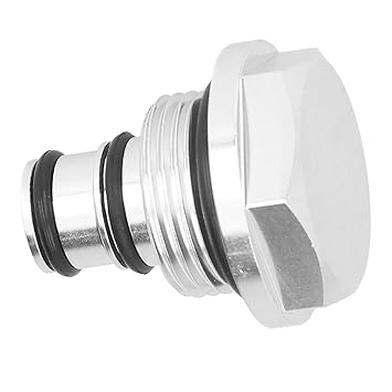 Valves Connector Accessory, Firm Fixing Durable Easy Installation Solenoid Valve Plug 3/8in Height for Car(Silver)