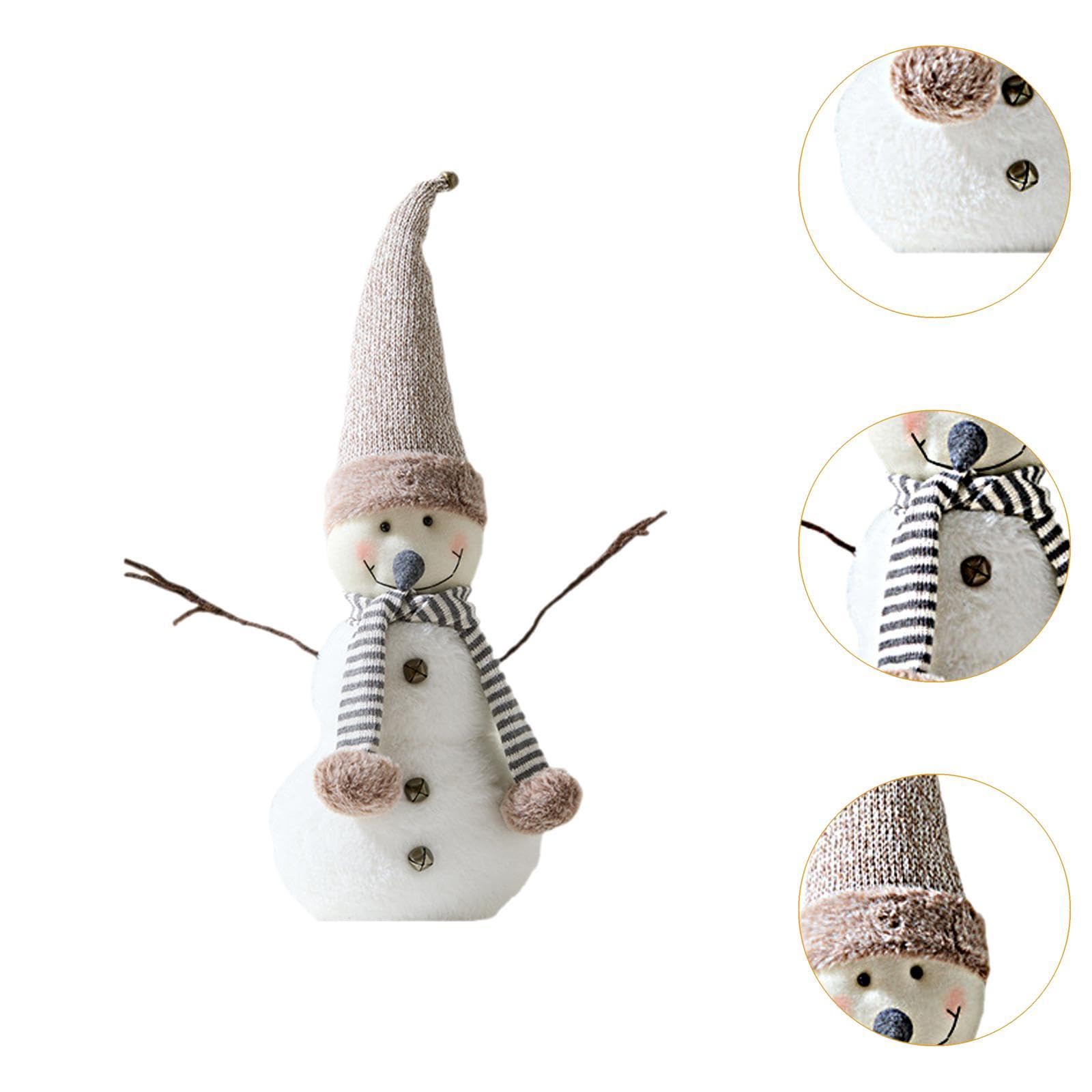 Adorno de Navideño, Adorno de Escritorio, Decoración Navideña con Bufanda, Sombrero, para Dormitorio, Fi, 60cmx25cmx14cm