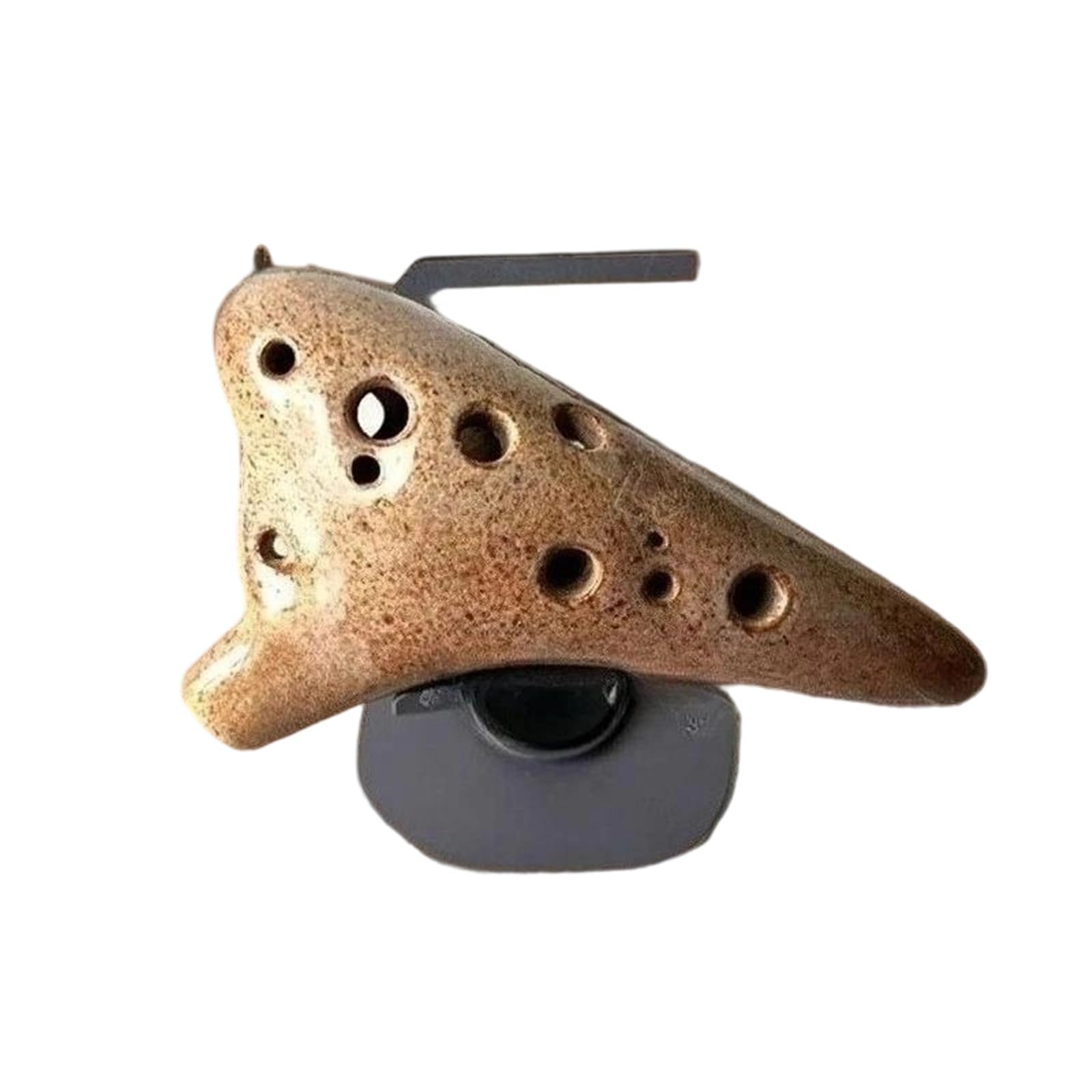 Instrumenty Okaryny Ceramiczna Okaryna 12 Otworów Instrument Do Nauki Dla Początkujących(Yellow)