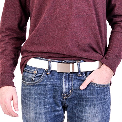 Image of Mission Belt Men's Leather Ratchet Belt, 40mm Metal Collection